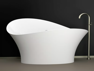 FLOWER STYLE WHITE - Freestanding bathtub by Glass Design - view 3